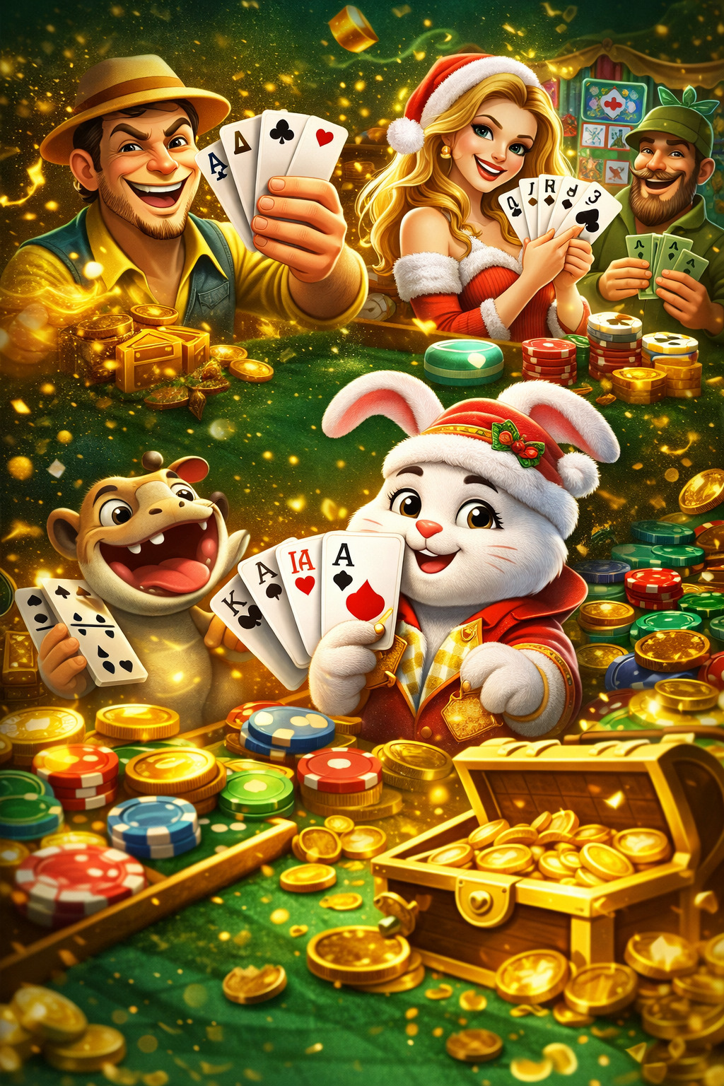 ganhando o torneio 